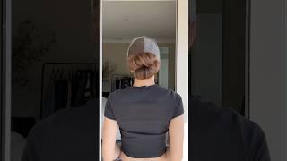 EASY MESSY BUN WITH A HAT