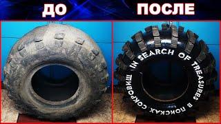 #Shorts Делаем шины НИЗКОГО ДАВЛЕНИЯ УРАГАН! Строим вездеход #23. В поисках сокровищ