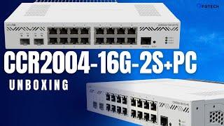 MikroTik CCR2004-16G-2S+PC Unboxing & Overview | Powerful ARM 64bit Router with RouterOS v7