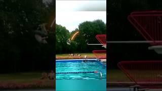 stall front flip  from the diving board #freerun #flips #parkour #shorts