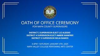 County of Napa - Oath of Office Ceremony