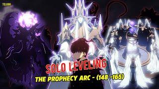 solo leveling prophecy arc (148 - 165 ) | ashborn story | real gods | jinwoo vs 3 monarchs