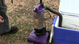 Vacuum Cleaner Sucks Up Water