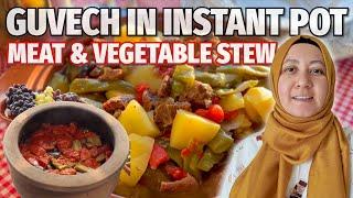 Traditional Turkish GUVECH | Meat & Veggies Stew In Instant Pot