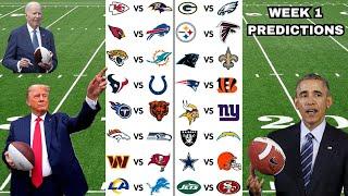 US Presidents Predict Week 1 of the NFL Season