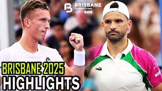 Grigor Dimitrov vs Jiri Lehecka SF Highlights | Brisbane 2025