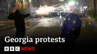 Georgia protests over EU application delay | BBC News