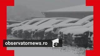 România, lovită de un ciclon polar. Zonele unde ninge consistent şi temperaturile scad dramatic