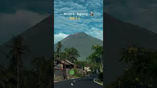 Mount Agung on a clear day! Don't miss this in Bali #shorts