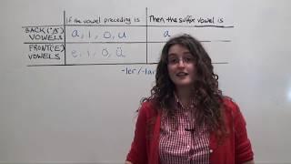 Turkish Grammar: 2-way Vowel Harmony And Forming Plurals