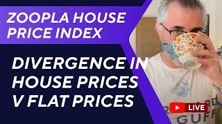 Divergence in House Prices v Flat Prices: Zoopla House Price Index Review