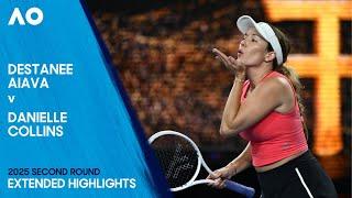 Destanee Aiava v Danielle Collins Extended Highlights | Australian Open 2025 Second Round