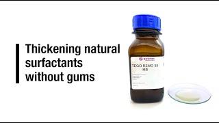 Thickening natural surfactants without gums