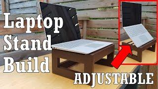 ADJUSTABLE LAPTOP STAND BUILD // Home Office Upgrade