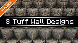 8 Tuff Wall Designs for Minecraft