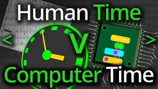 Computer Timescales Mapped onto Human Timescales - Computerphile