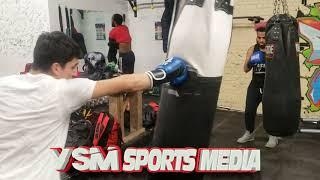 Juan Marrero looking impressive on the Heavy Bag