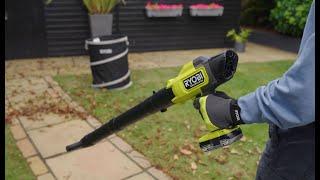 Make Garden Clearing a Breeze with RYOBI's Lightest & Most Compact Leaf Blower