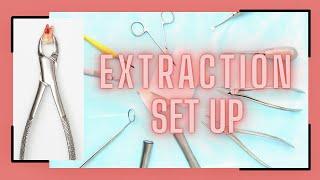 EASY EXTRACTION SET UP FOR DENTAL ASSISTANTS // Oral Surgery Tips