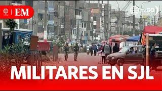 Military presence in San Juan de Lurigancho | Edición Mediodía | News Peru