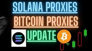 Solana SOL and Bitcoin BTC Proxies - Start of the Week Update