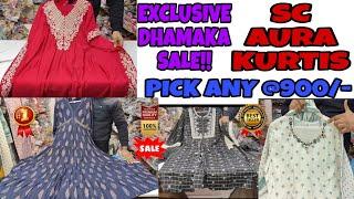 Sc Aura Kurtis | Pick any @ Rs 900 | Dhamaka Sale Offer | Biggest Manufacturer of India