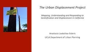 2. "The Urban Displacement Project: . . ."