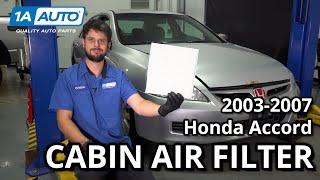 How to Replace Cabin Air Filter 2003-2007 Honda Accord