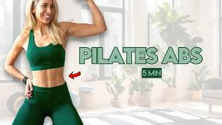 5 Min Deep Core Pilates Burn | Intense Abs Workout at Home