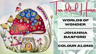 Color Along | Worlds of Wonder by Johanna Basford | Toadstool House with Polychromos