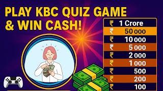 KBC QUIZ GAME 2025 |  Play Online Free & Win a Virtual Crore! 