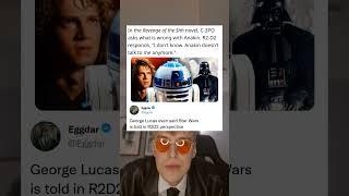 In the Revenge of the Sith novel, C-3PO asks what is wrong with Anakin. R2-D2 responds