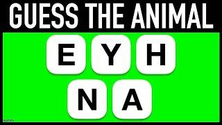 GUESS THE ANIMAL WORD GAME - 25 Animals Scrambled Words Guessing Game