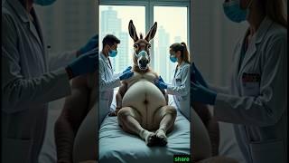 donkey treatment mordent hospital #animalsrescue #wildliferescue #animallife #humanity #worldwide