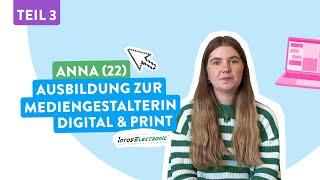 Digital oder Print? Anna gibt Einblicke in die Ausbildung zur Mediengestalterin