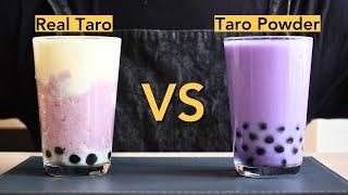 Taro Milk Bubble Tea Recipe with Real Taro or Powder