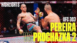 Alex Pereira vs Jiri Prochazka 2 | UFC 303 | DAZN Highlights