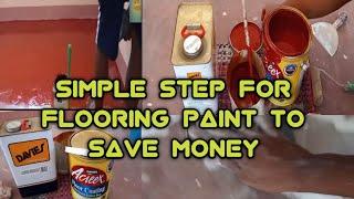 Simple Step for Flooring Paint to Save Money #Acreex #paint #flooring #royalplay #rubber_base_paint