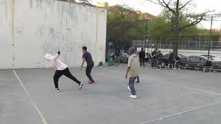 Hoover Park - Alexis & RJ vs Blu & Thierry - Steamball Doubles Filmed By Handball Social - 4.24.2024