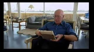 Sir Clive Sinclair with the white millionth ZX Spectrum