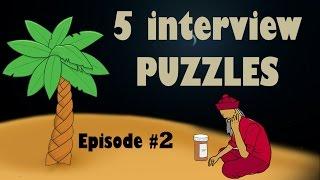 5 Interview PUZZLES || Episode #2 || Frequently asked Job Interview PUZZLES