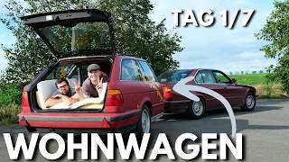 2.200 km Roadtrip: Wir schlafen in einem halben BMW E34 | Folge 1