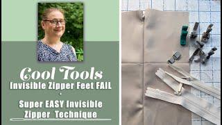 Invisible Zipper Feet FAILS + An Easy Foolproof Invisible Zipper Technique