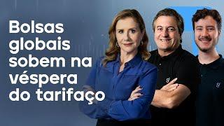  01/04/25 - BOLSAS GLOBAIS SOBEM NA VÉSPERA DO TARIFAÇO Fechamento de Mercado