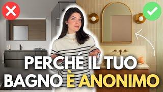 4 SOLUZIONI per un BAGNO ORIGINALE che TI RISPECCHI