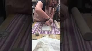 Introduction to Slab Building in Pottery - wrap around vase.