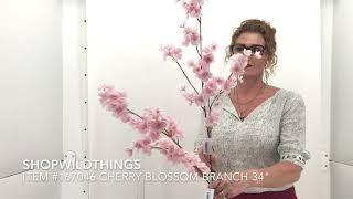 ShopWildThings Pink Artificial Cherry Blossom Branch Floral Centerpieces