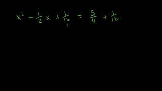 Solving Quadratic Equations by Completing the Square pt 1 of 2
