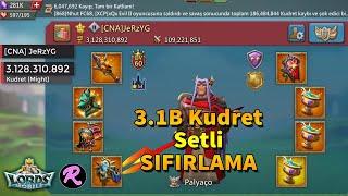 3.1B Kudretli, 70M Asker, Setli Hedefi SIFIRLIYORUZ! - Lords Mobile