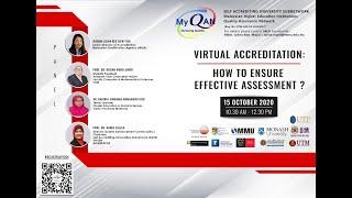 Webinar: Virtual Accreditation : How to Ensure Effective Assessment?